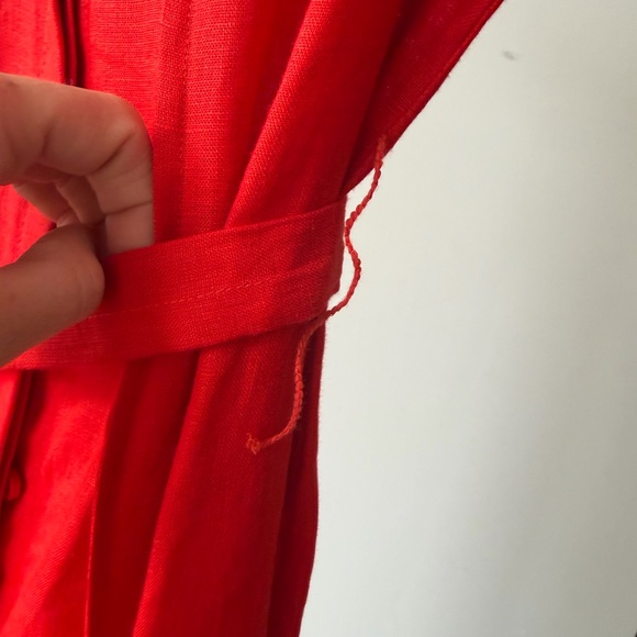 JCREW, Red Linen Maxi Dress, MSRP $248, NWT - Picture 13 of 16
